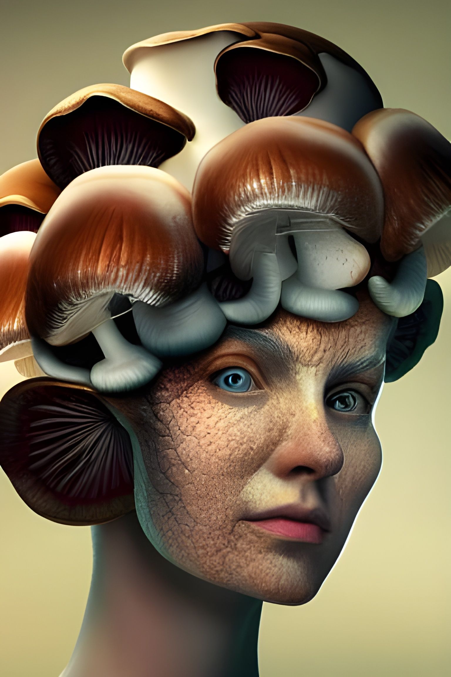 Mushroom Lady - AI Generated Artwork - NightCafe Creator