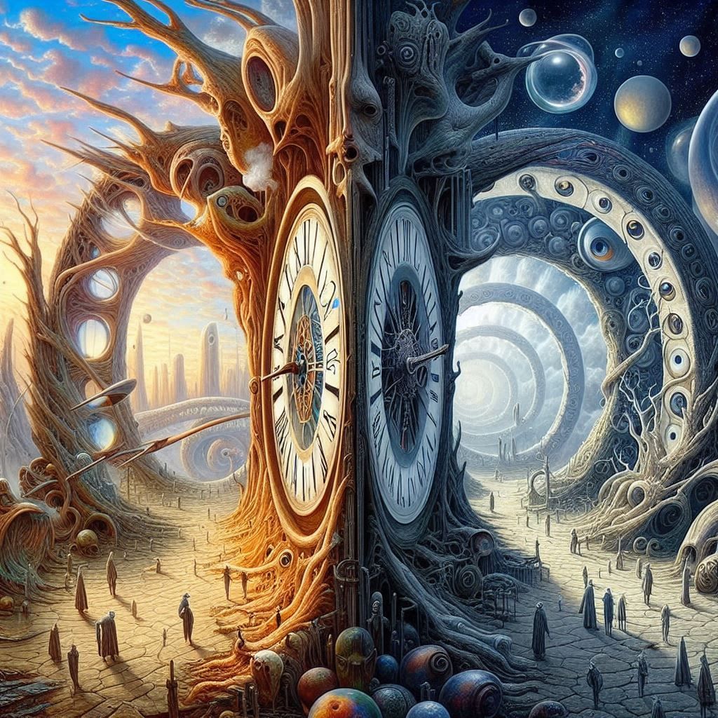 Imagine being there— at both thresholds, where time first cr...