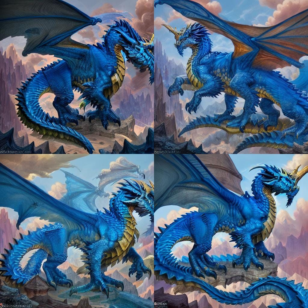 <lora:Blue Dragon:1.0> Blue dragon, profile “working on it”