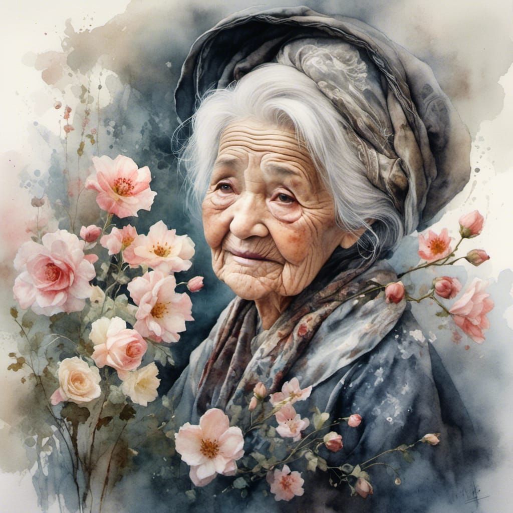 Wise Old Woman, looking back on a life of loving others  by @Diplomat2theGalaxy