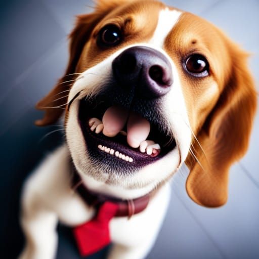 crazy dog smile