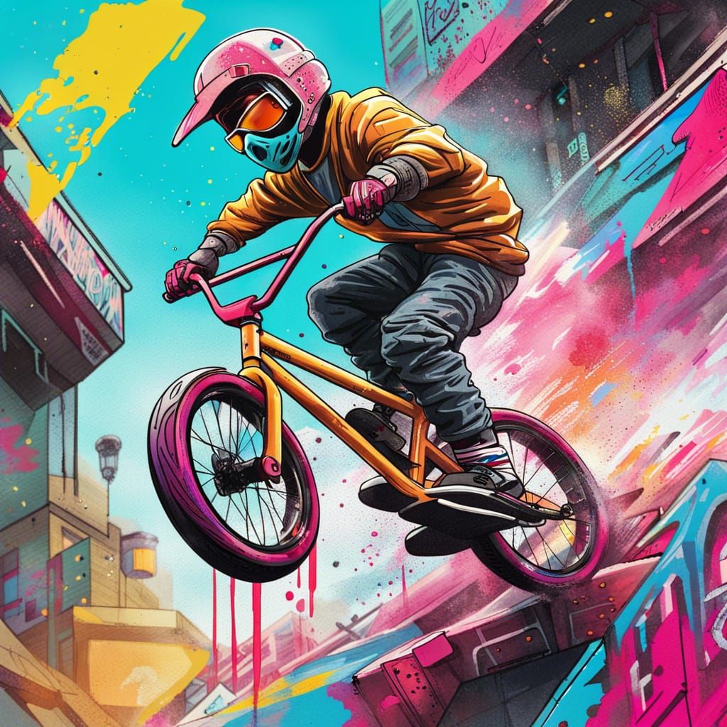 BMX Bandits AI Generated Artwork NightCafe Creator