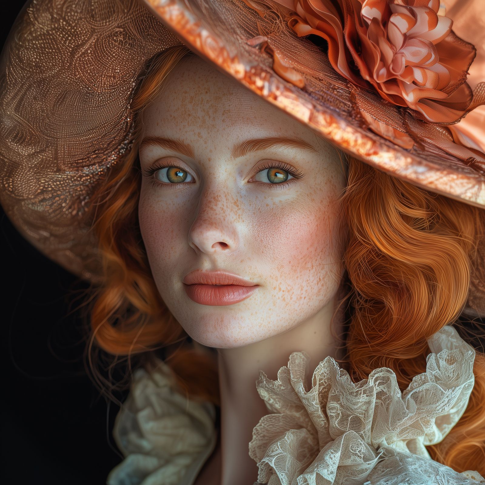 Freckled Elegance