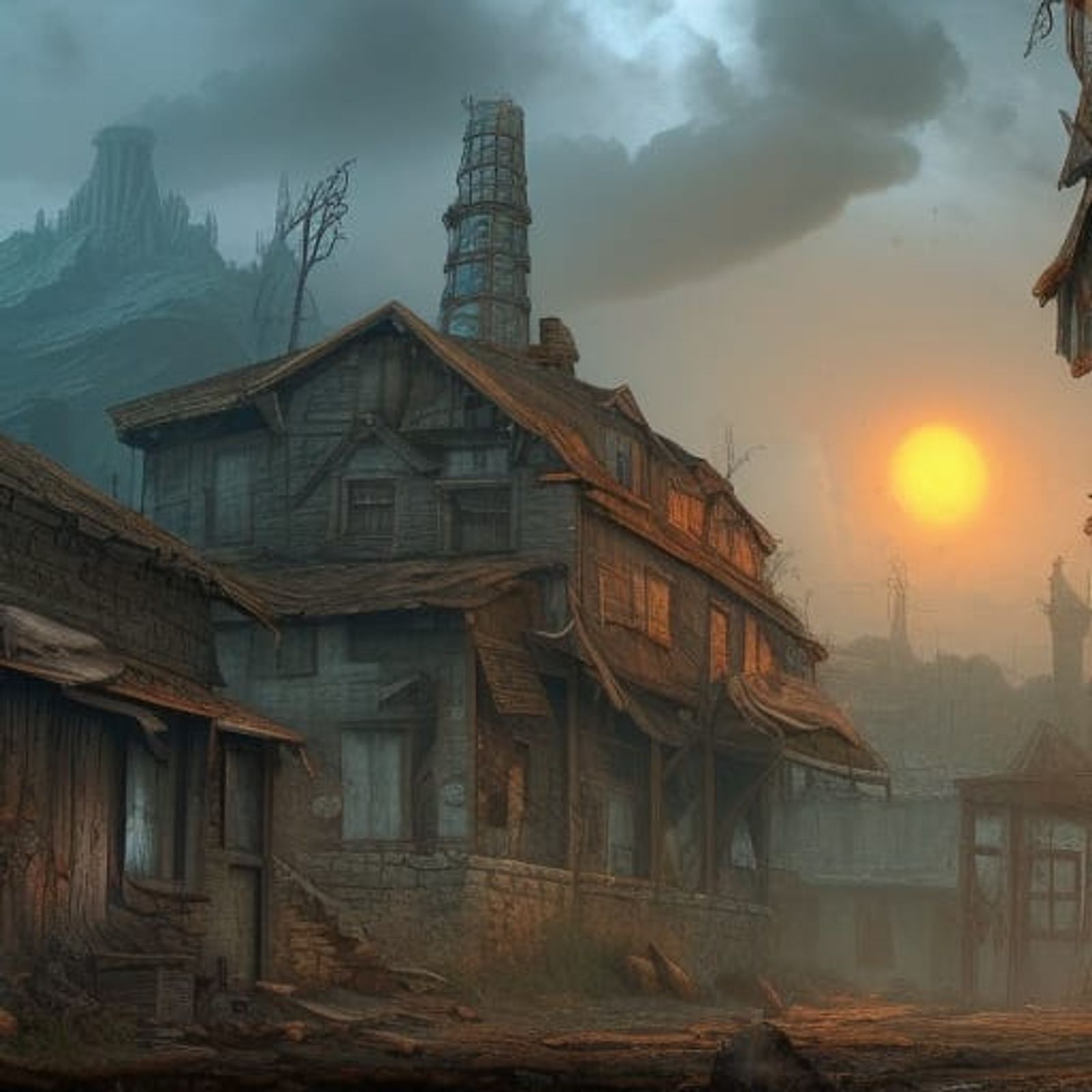 post apocalyptic village