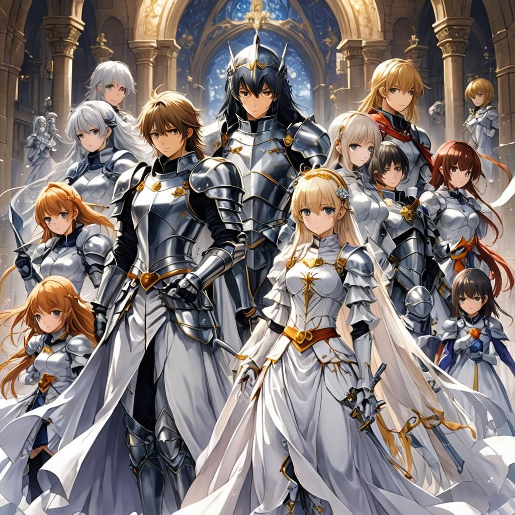 Knights in White satin - AI Generated Artwork - NightCafe Creator