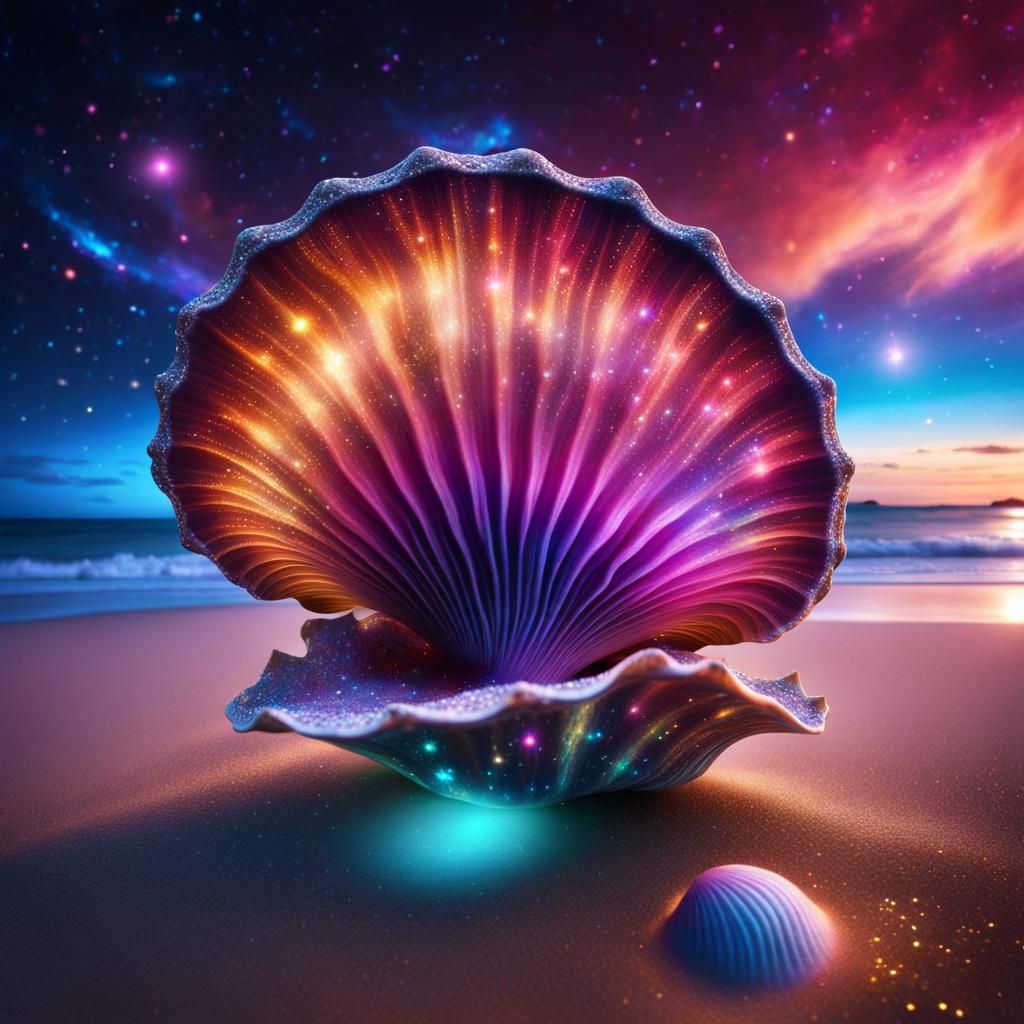 the secrets of the universe in a simple sea shell  by @undefined