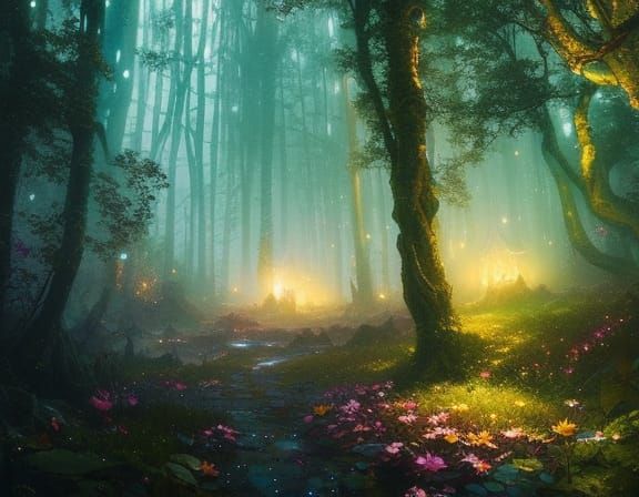 Enchanted forest path