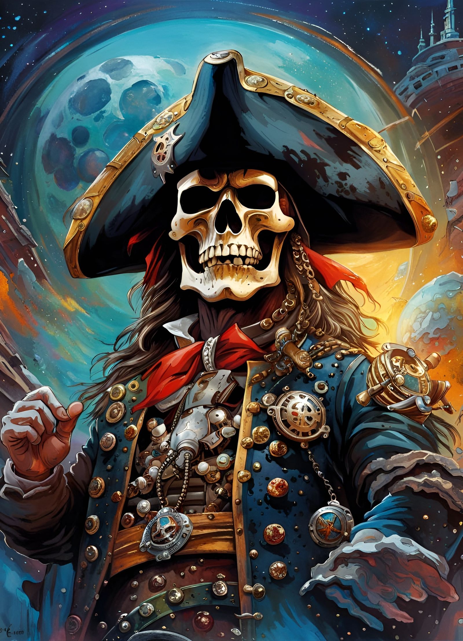 The galactic enterprise of Captain Blackbone  by @Kle00