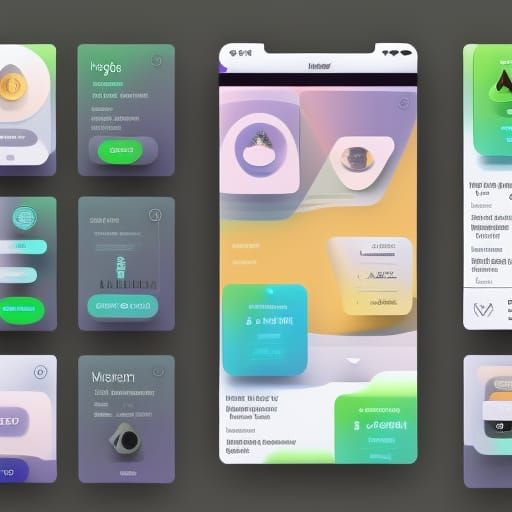 UI UX web app - AI Generated Artwork - NightCafe Creator