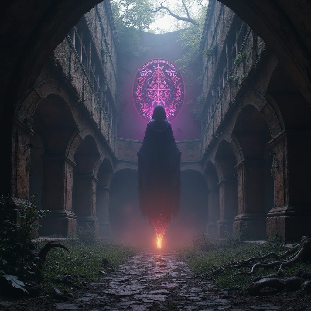 Dark Fantasy Masterpiece: Abandoned Manor's Eerie Atmosphere