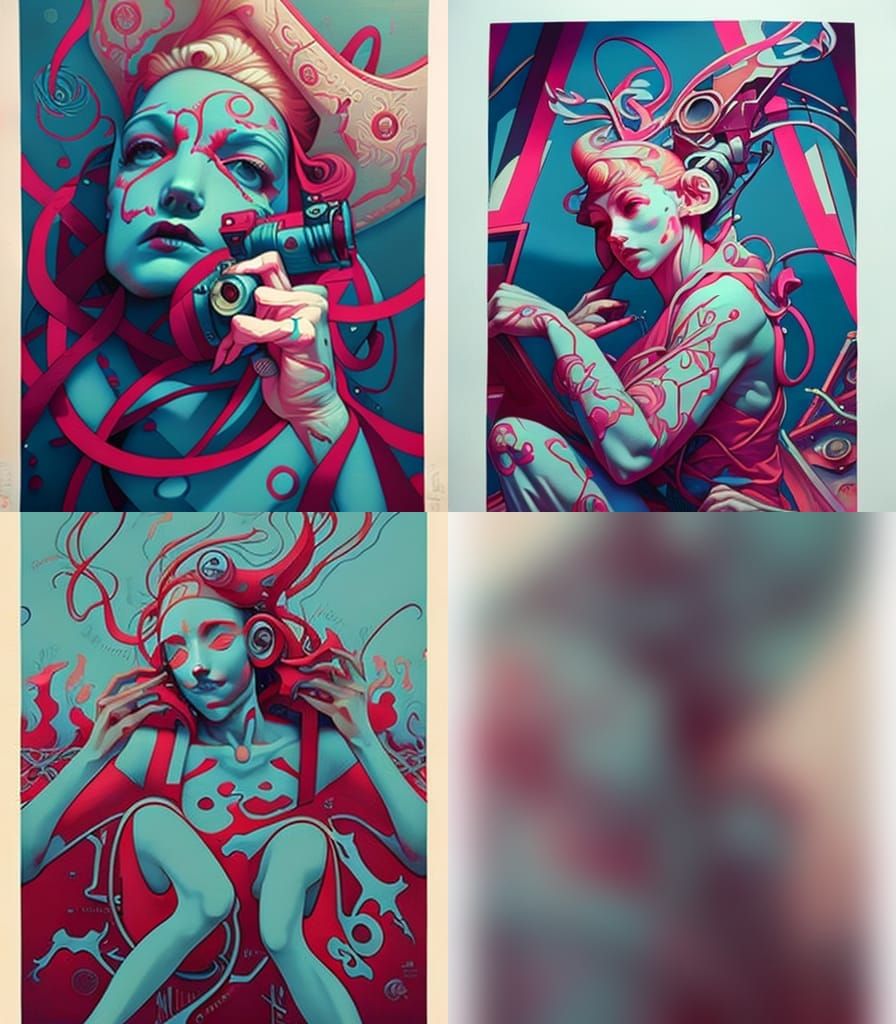 camera parts. poster. street art. James Jean. Peter Mohrbach...