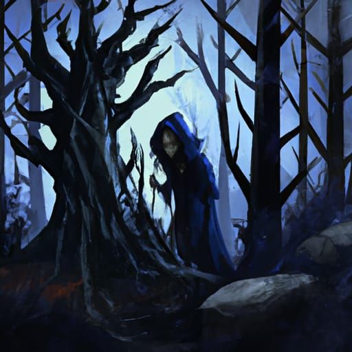 Witch in the dark forest - AI Generated Artwork - NightCafe Creator