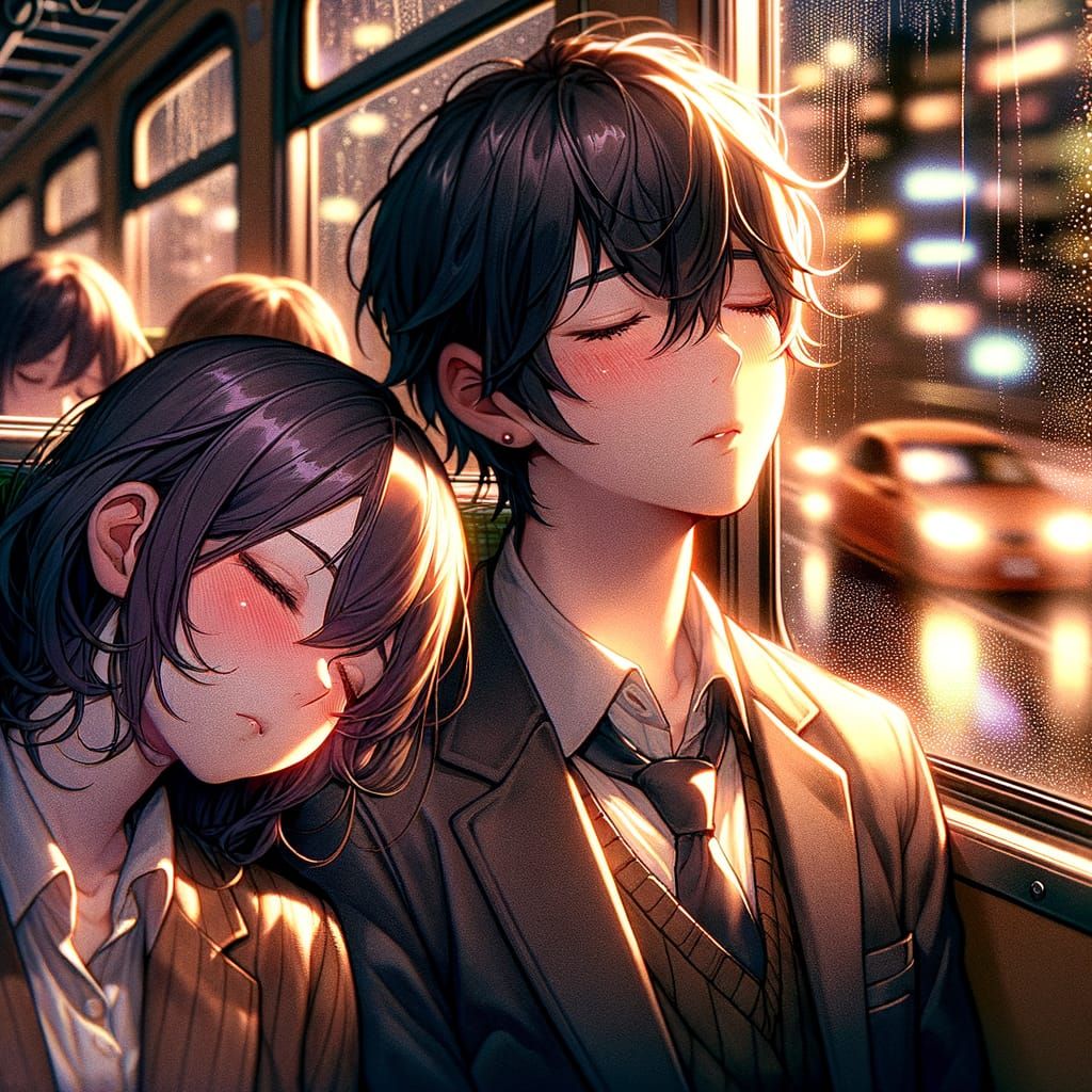 The Train Home  by @Booth31AIart