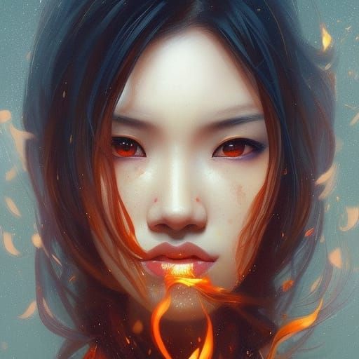 Fire Breather AI Generated Artwork NightCafe Creator