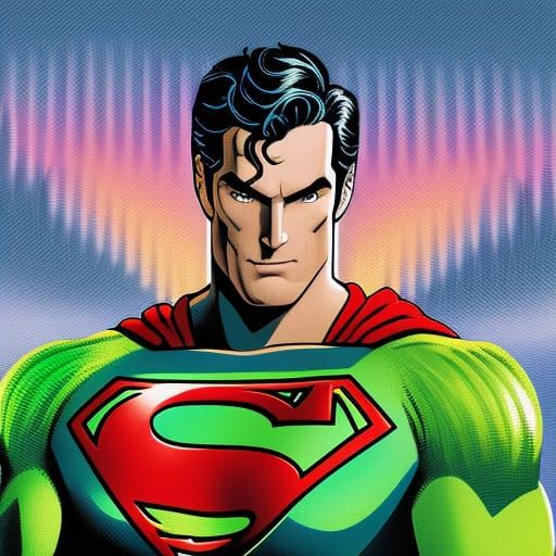 Pixelated Superman #1 - AI Generated Artwork - NightCafe Creator