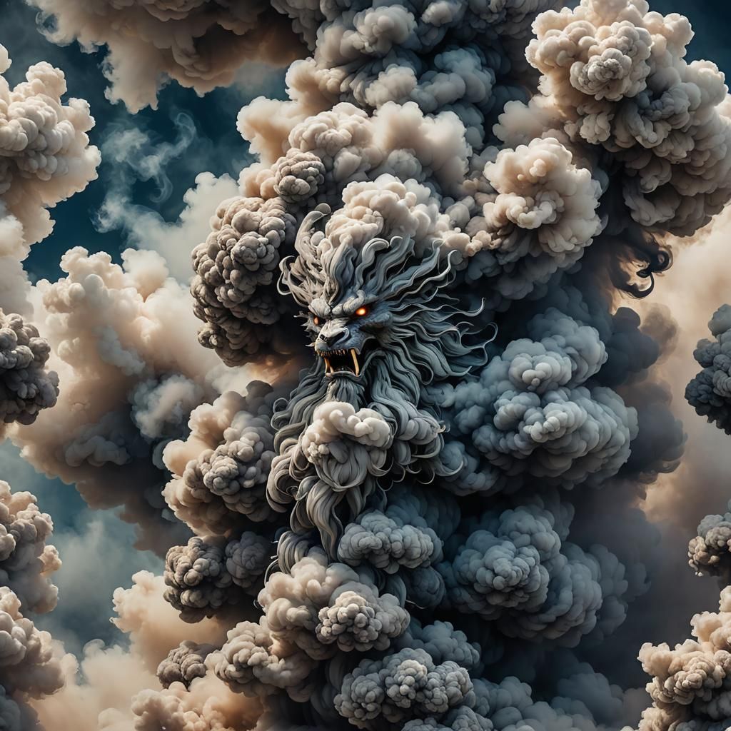 Smoke Dragon  by @undefined