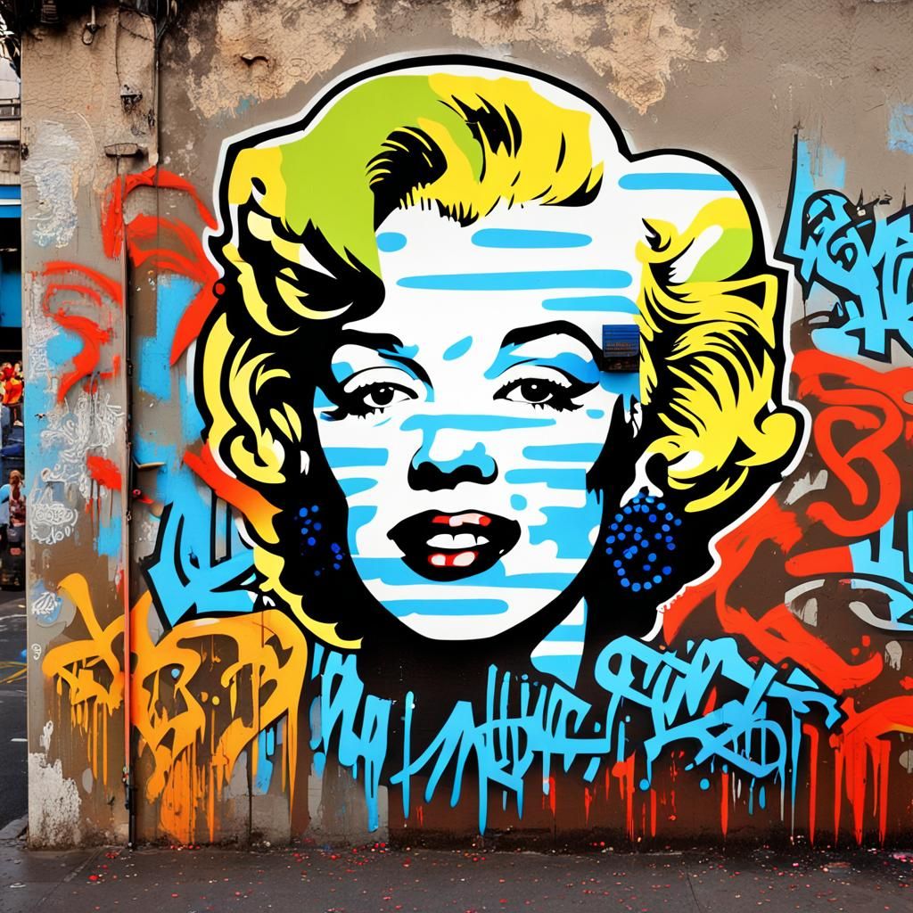 marilyn monroe, Graffiti, word Art