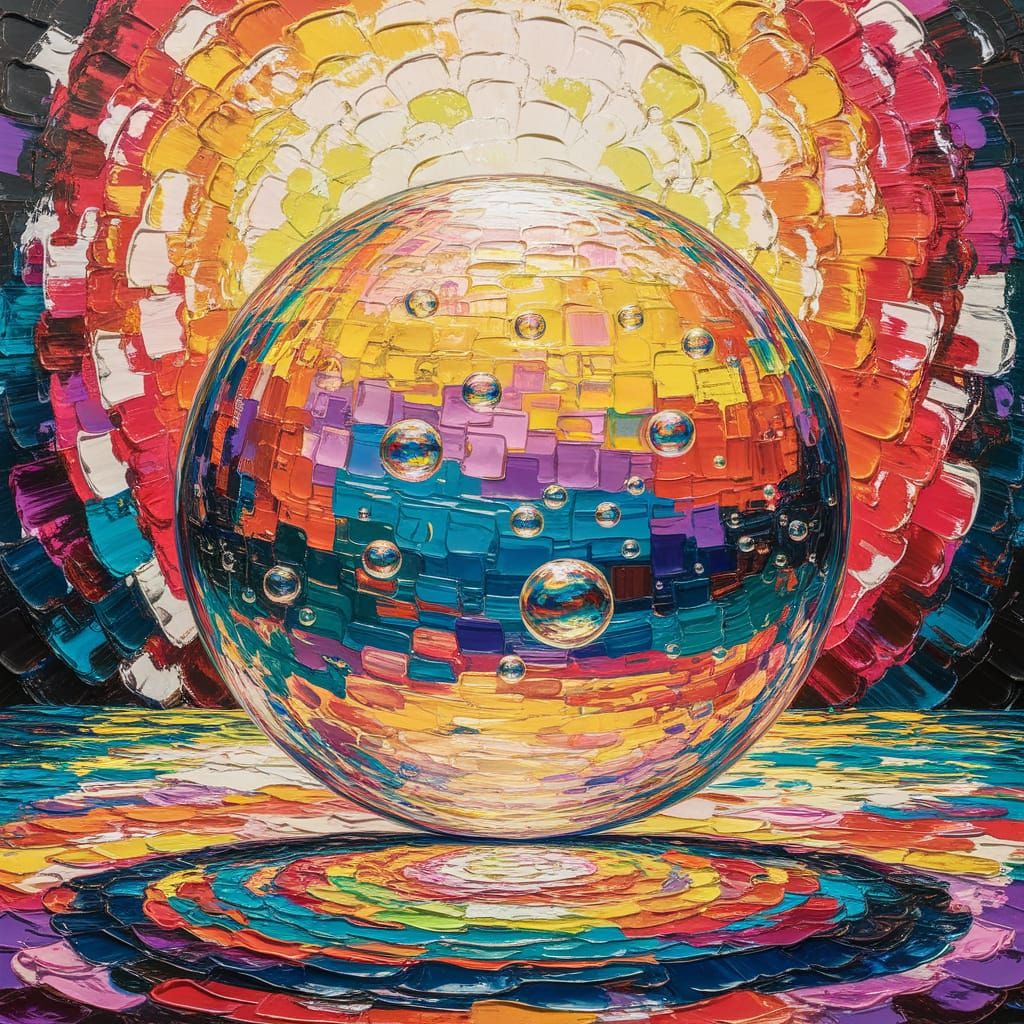 The big bubble -abstract style  by @LizzyAnne