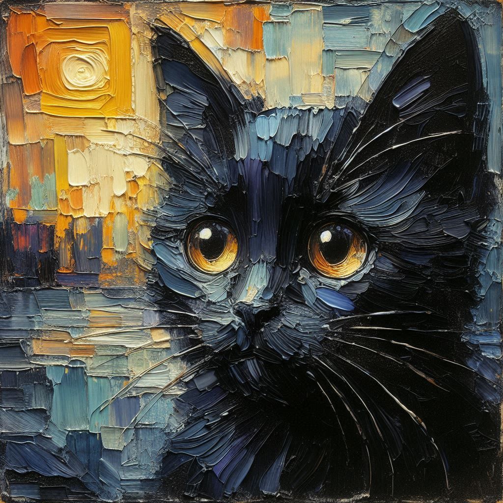 the cat in the square sun