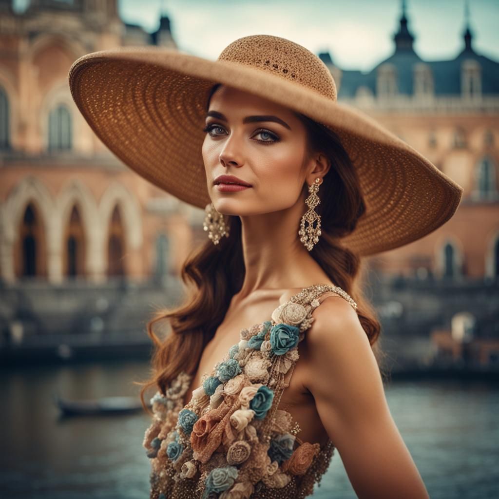 Close up portrait of a woman