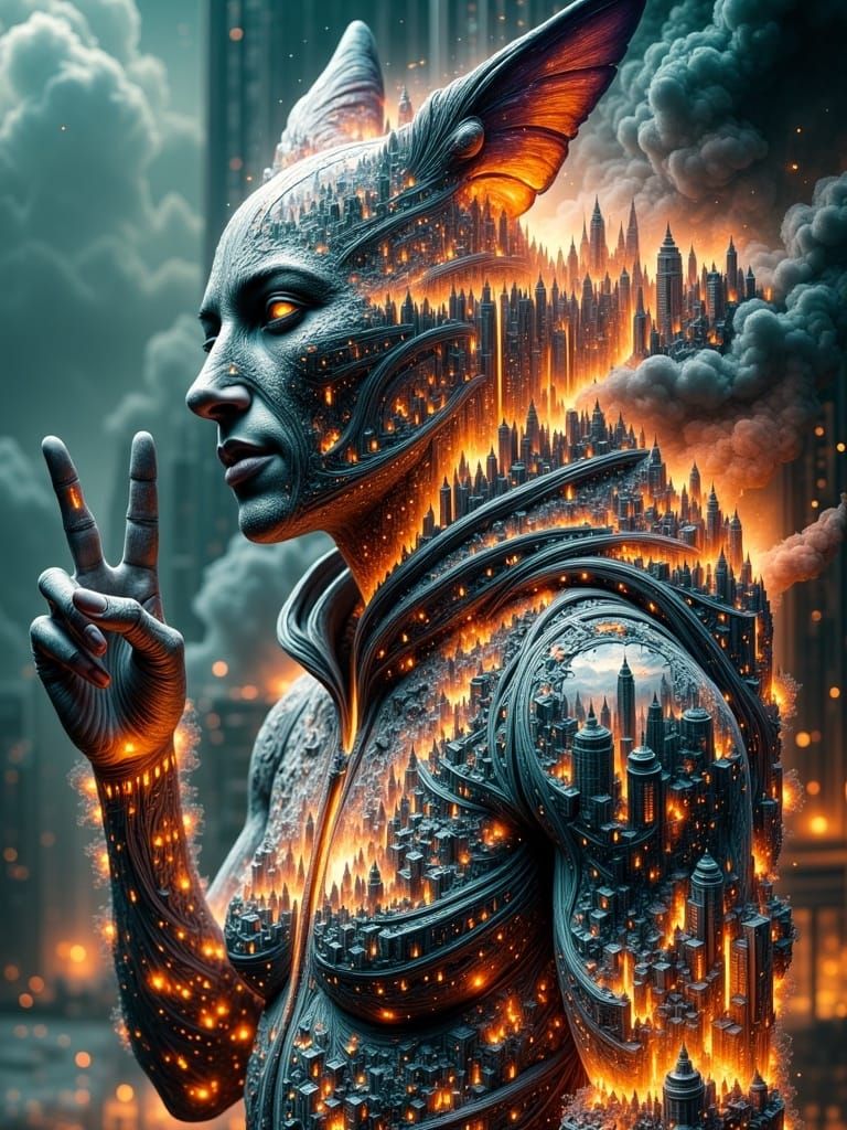 <lora:Abstract Reality:1.0>  an ultra sharp, hyper-focused , clean and crisp hyperdetailed comic book cgi hyperealistic dreamlike image that...