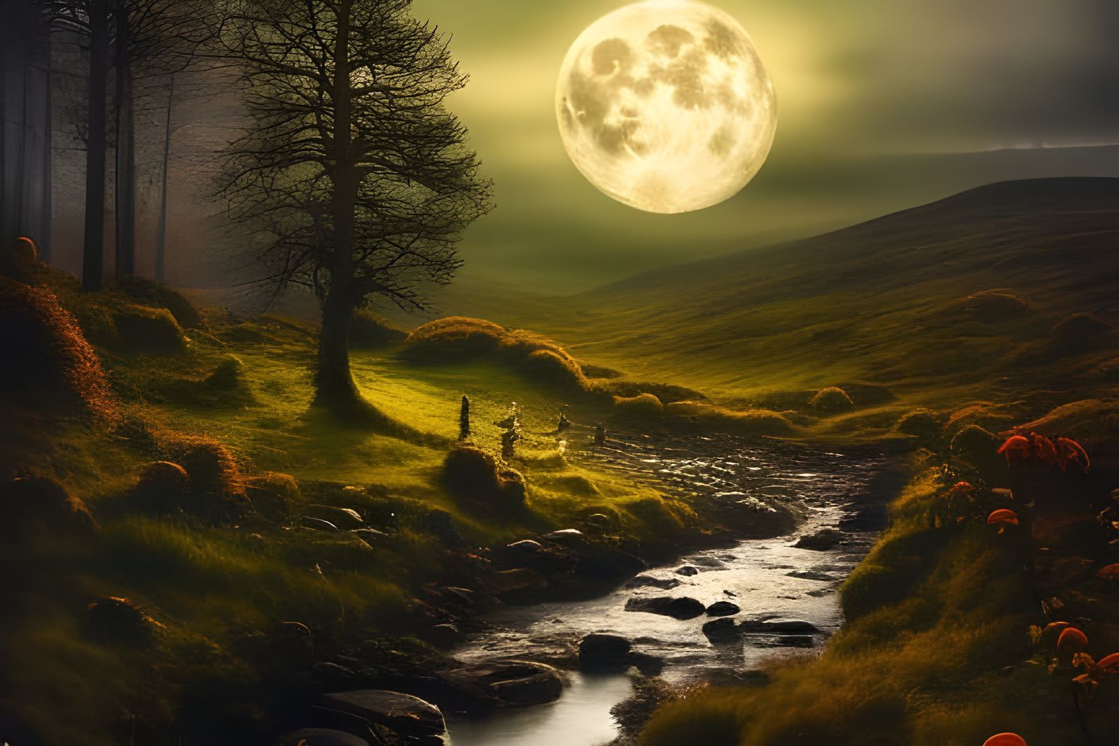 The Moon Blessing  by @Prettysleepy Art