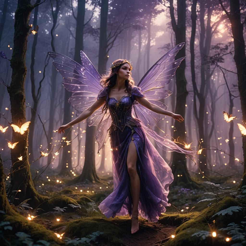 Purple Fairy!  by @Obnoxious Octopus