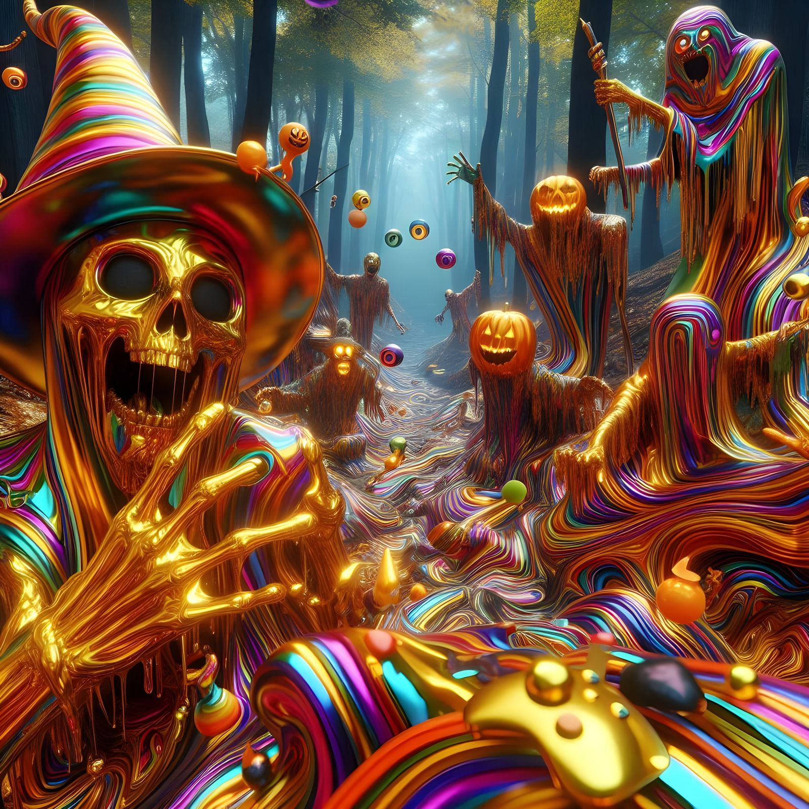 Halloween in the Woods