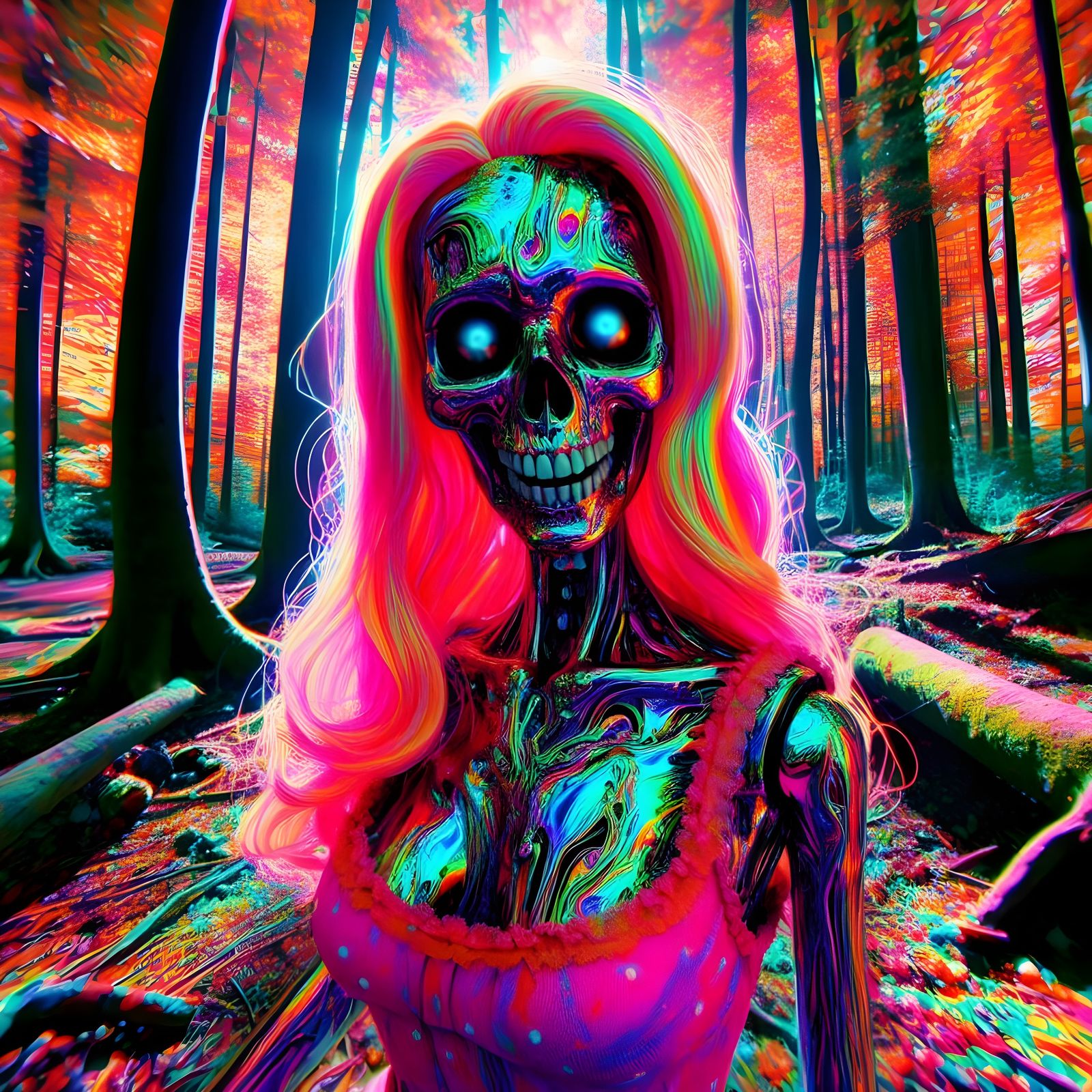 Undead Barbie in the Woods