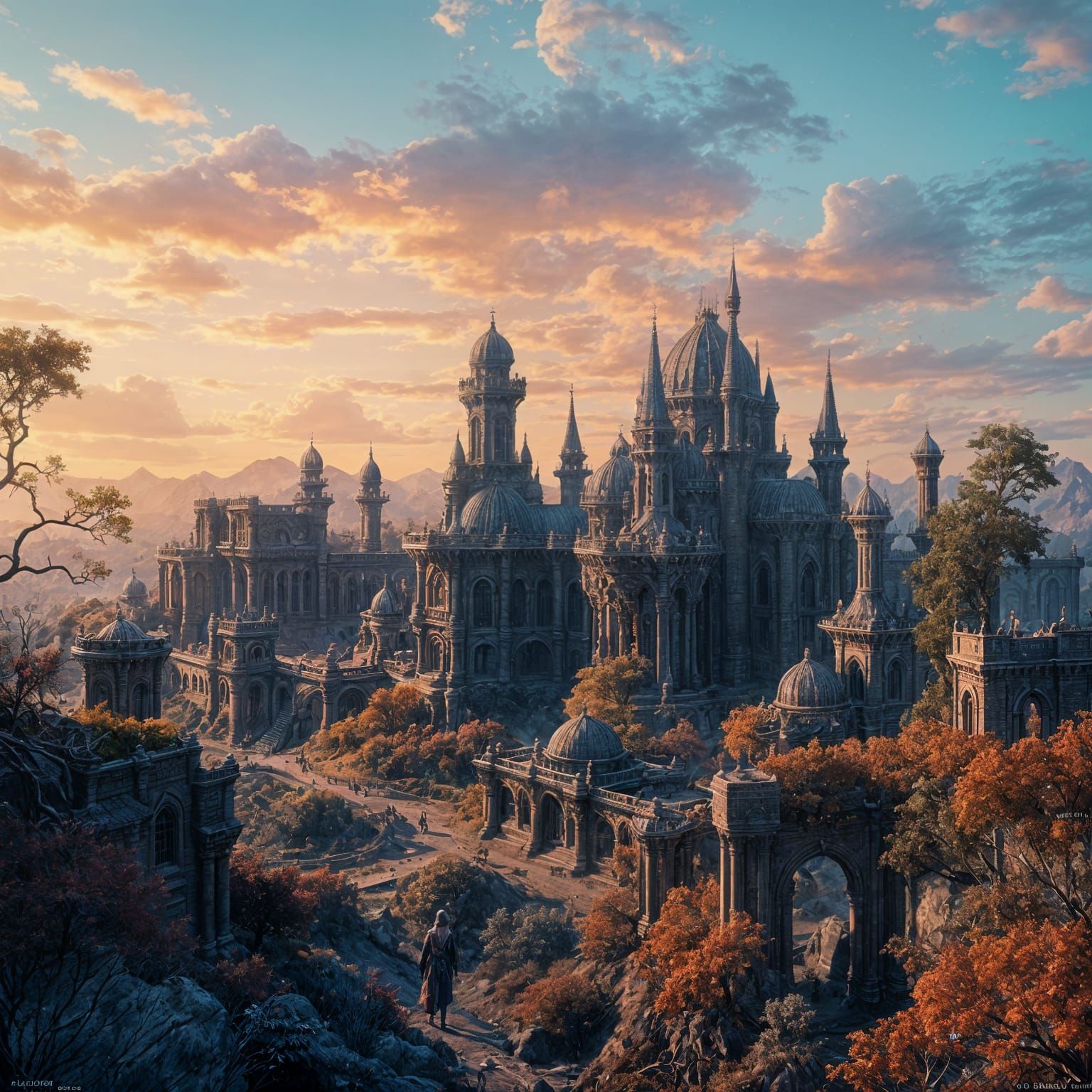 Wolf Under Lunar Light in Detailed Fantasy Art