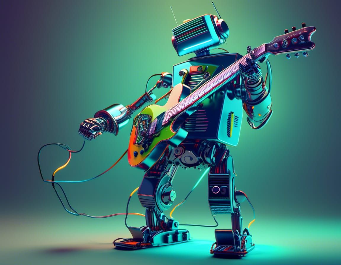 Robot Rock 2 AI Generated Artwork NightCafe Creator