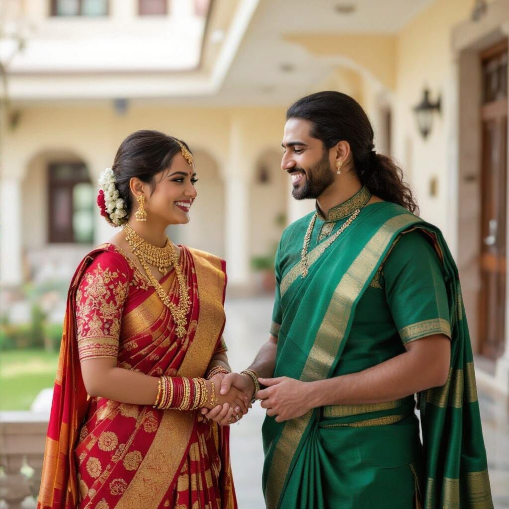Woman in Red Top on White Bed