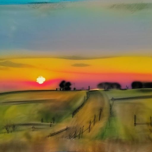 Melancholic Sunset Ai Generated Artwork Nightcafe Creator