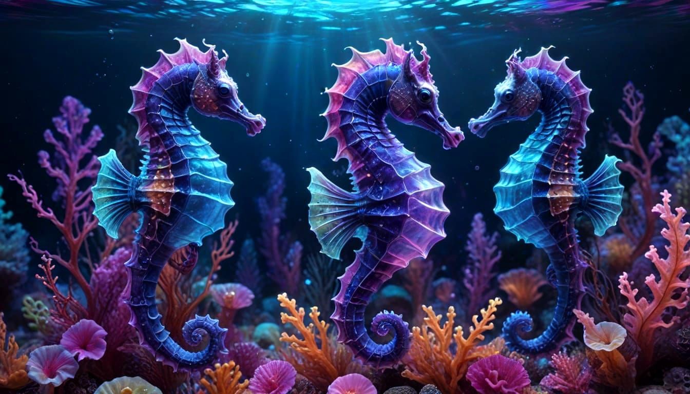 Beautiful seahorses.  by @Ylona