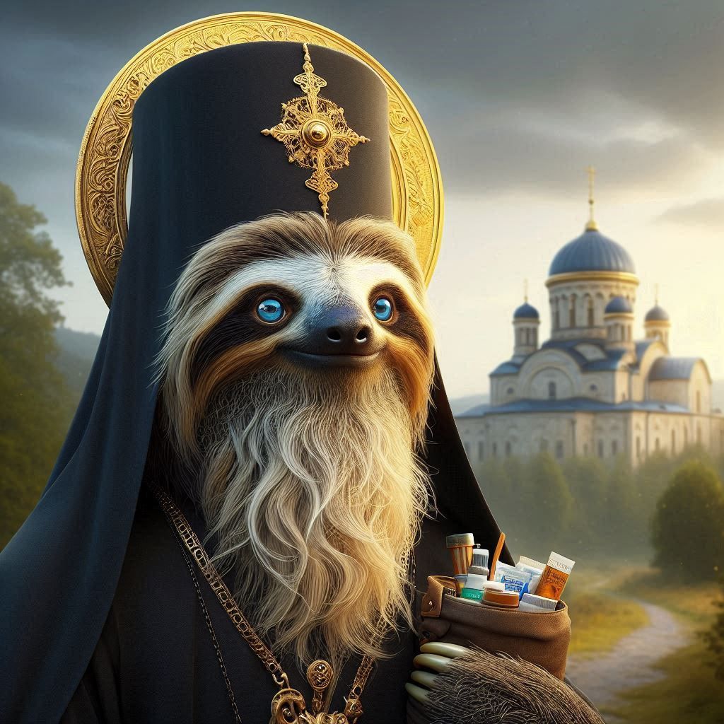 Saint Slothgapetus of the Kiev Caves, patron saint of unmercenary physicians