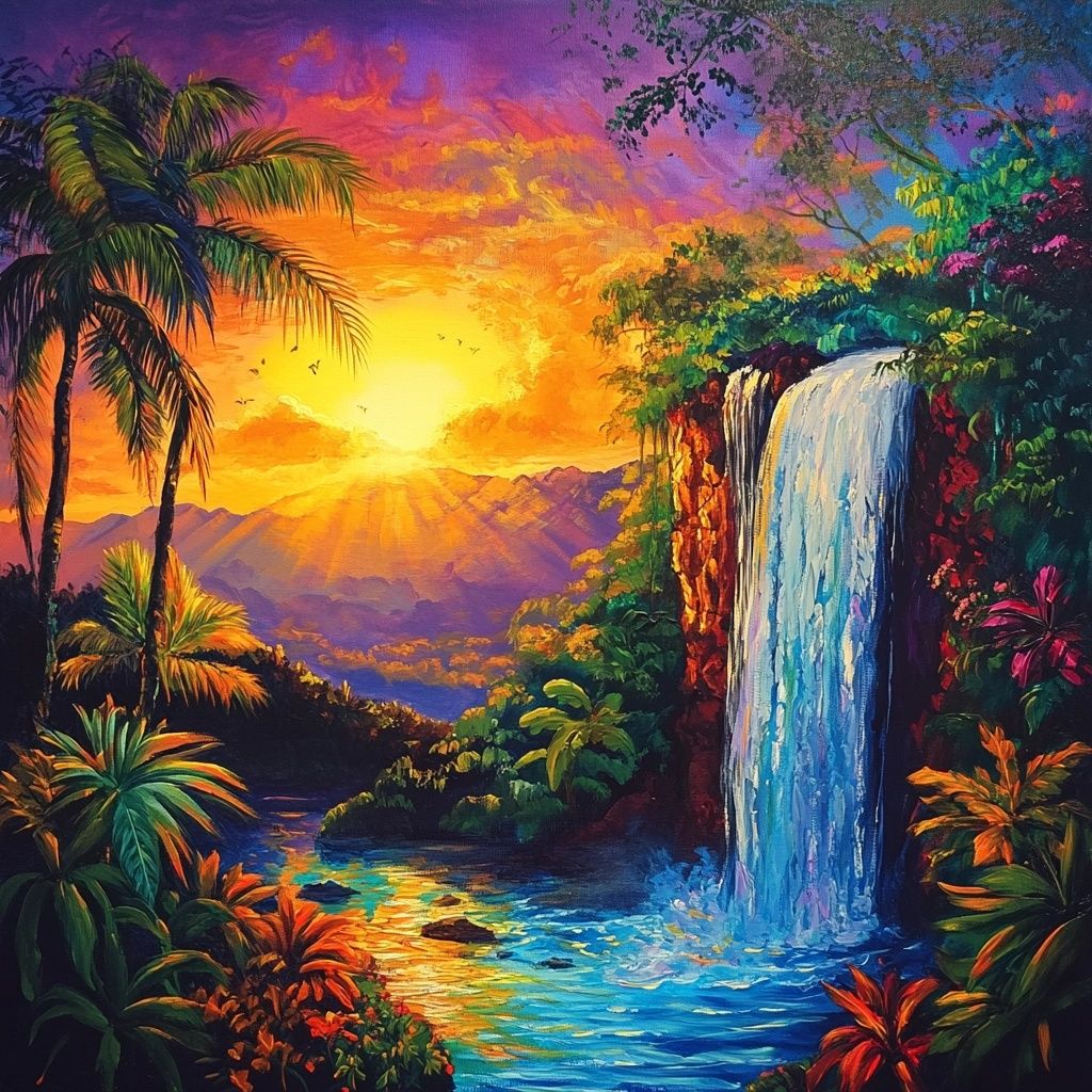 Rainforest Waterfall