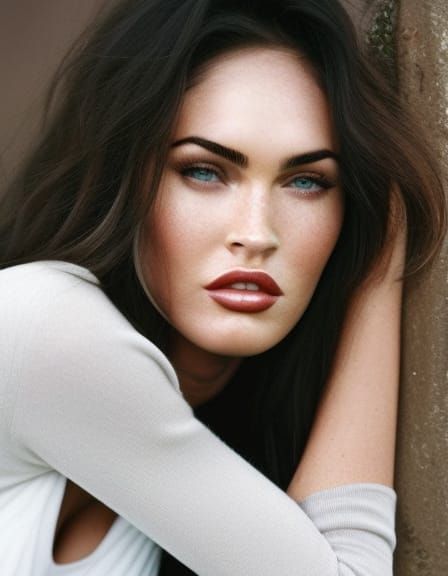 Megan Fox by Alessio Albi - AI Generated Artwork - NightCafe Creator