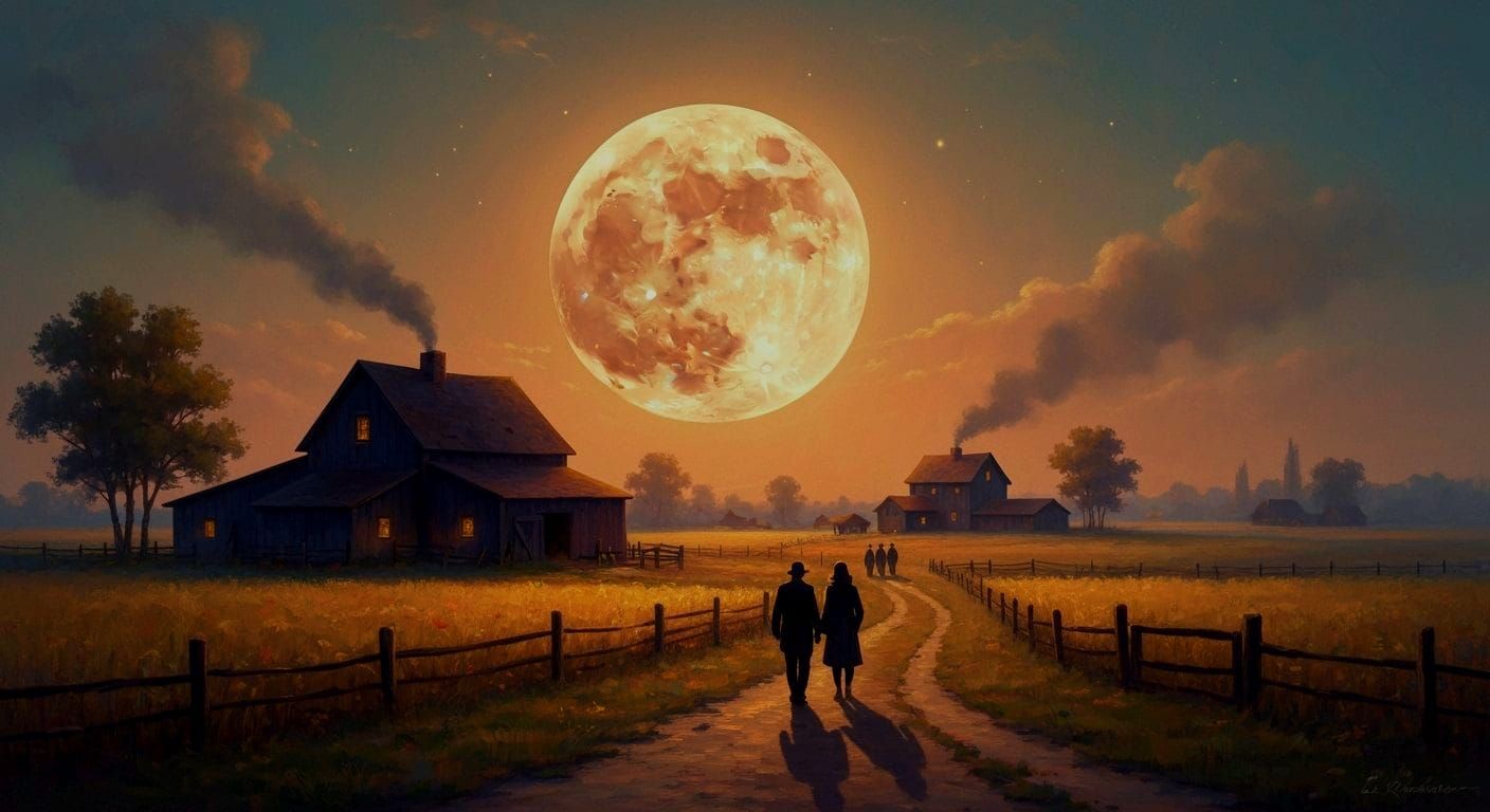 Under the Harvest Moon  by @SONart