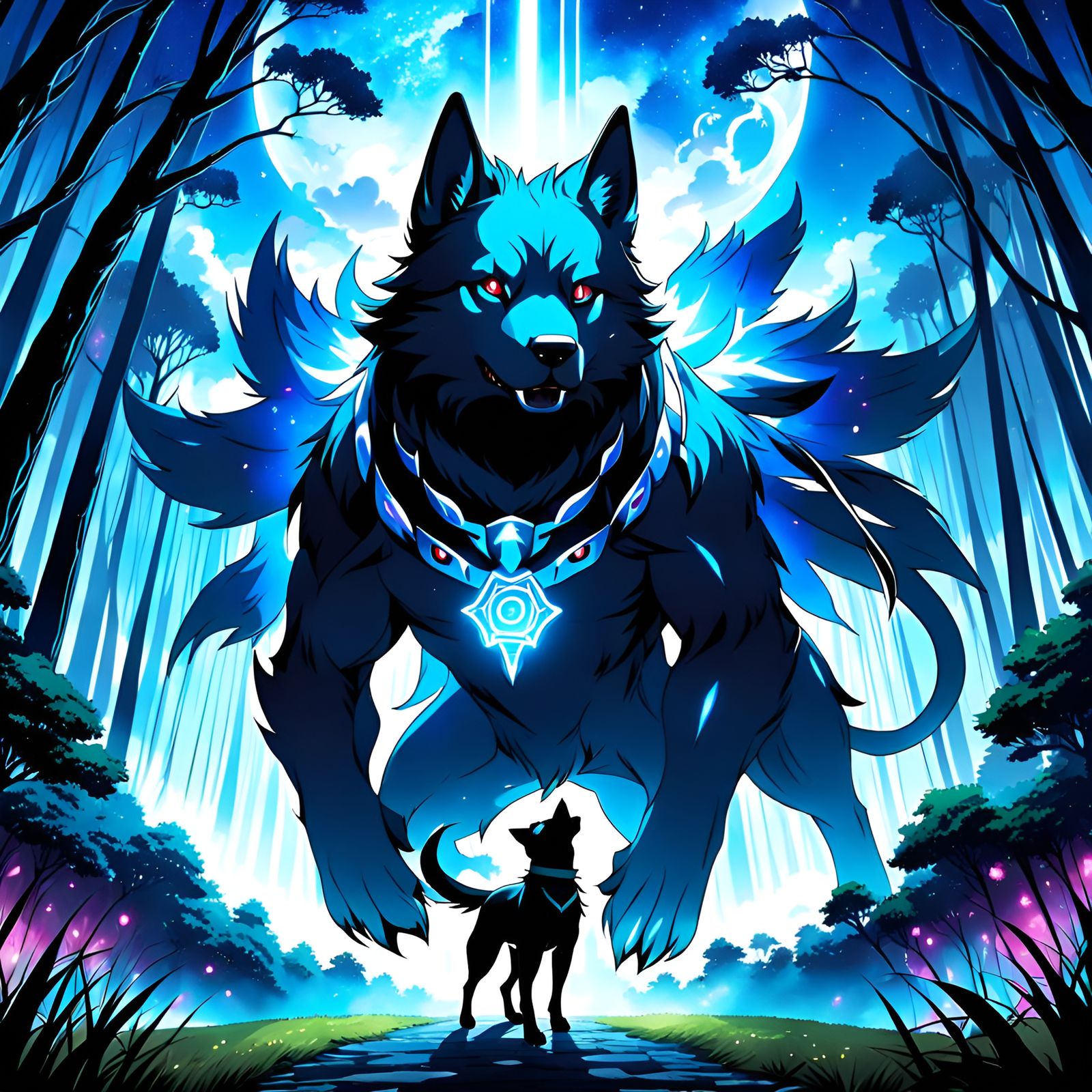 Sacred Wolf God Awaken... - AI Generated Artwork - NightCafe Creator