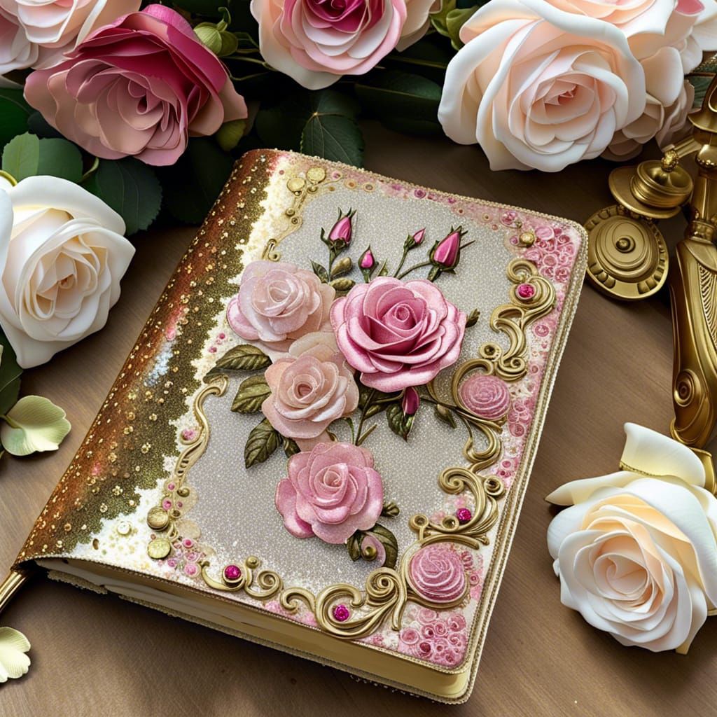 Junk Journal and Roses