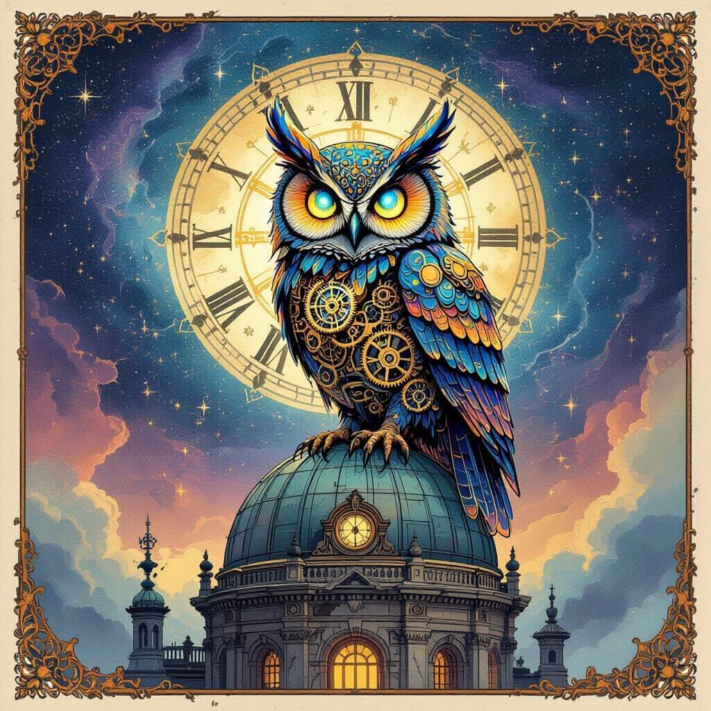 The Wise ClockWork Owl