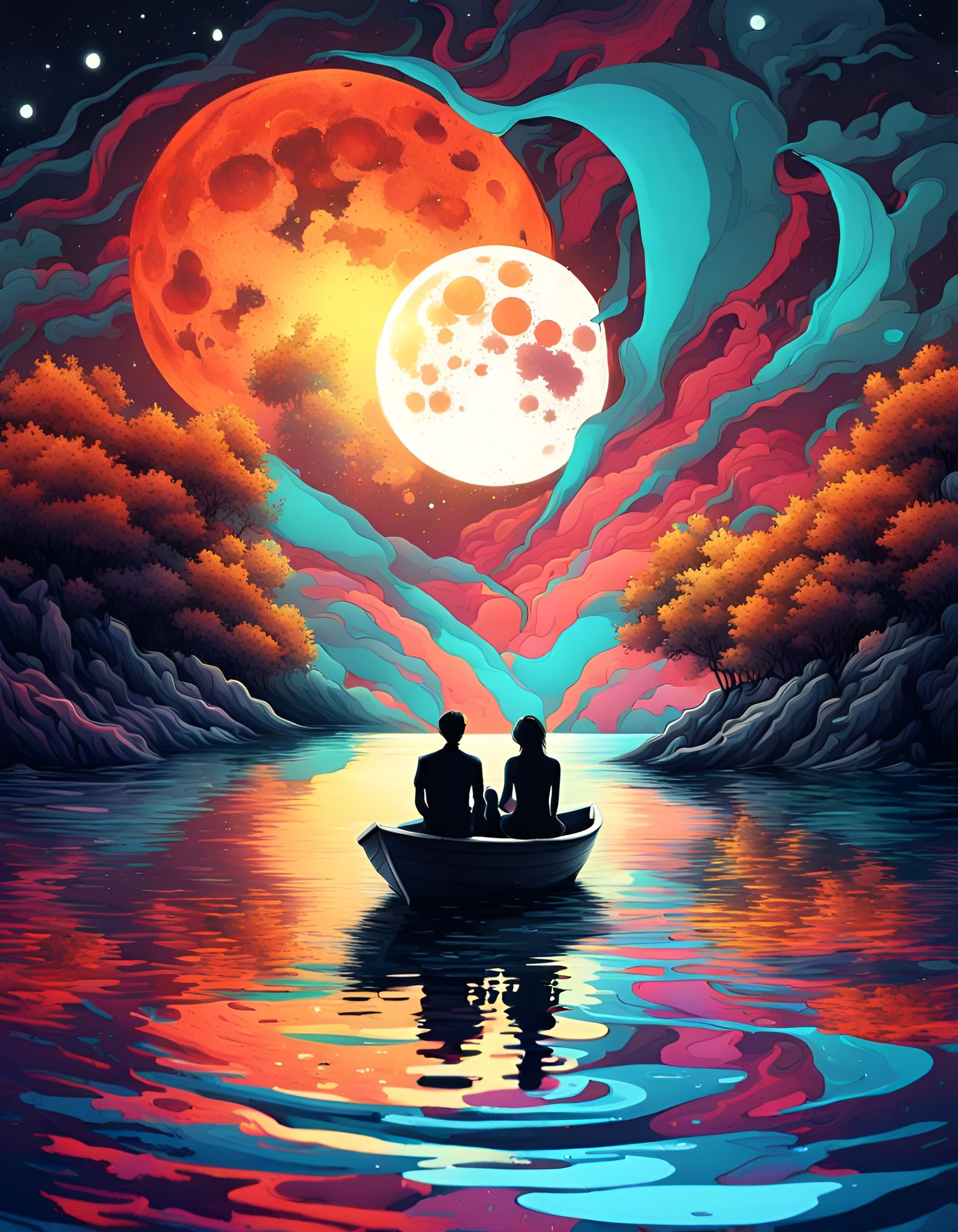 Sailing in the Moonlight   by @Emma