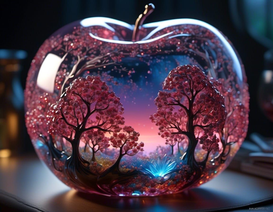 glass apple