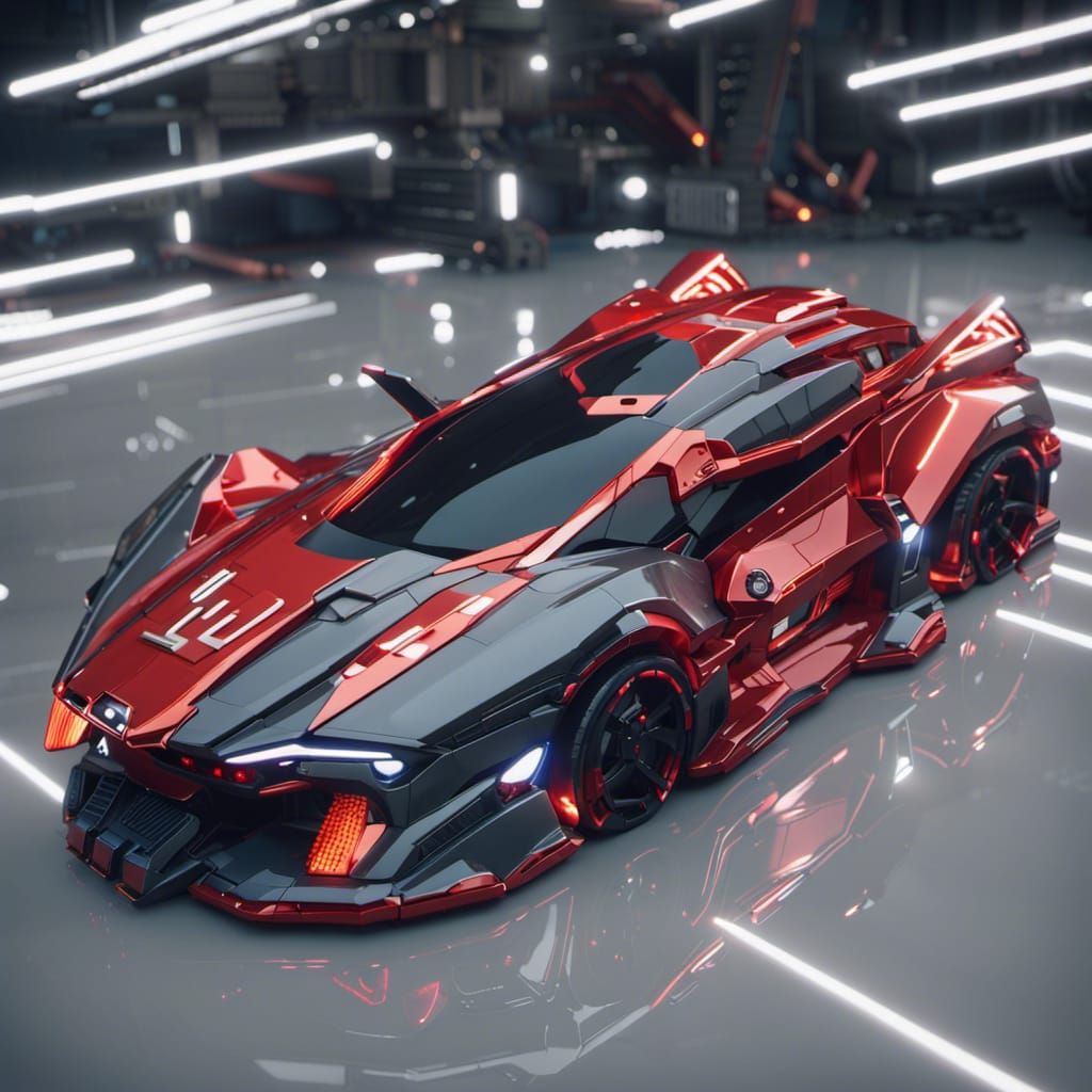 Super high tech car - AI Generated Artwork - NightCafe Creator