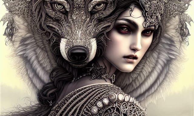 Wolf Queen #23 - AI Generated Artwork - NightCafe Creator