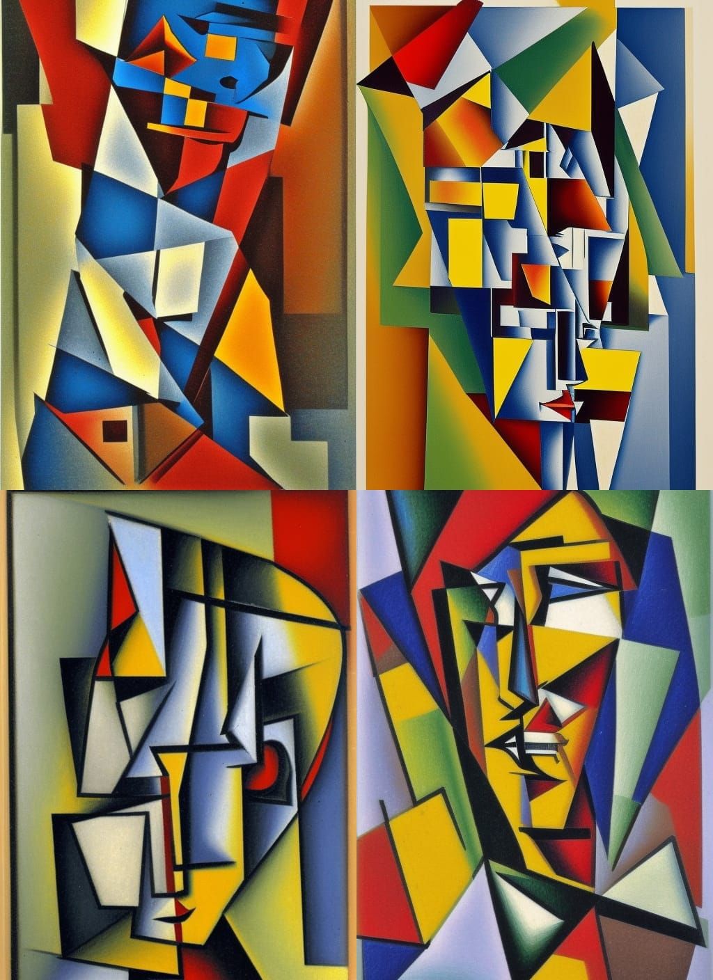 cubist portrait of a character, cubism - AI Generated Artwork ...