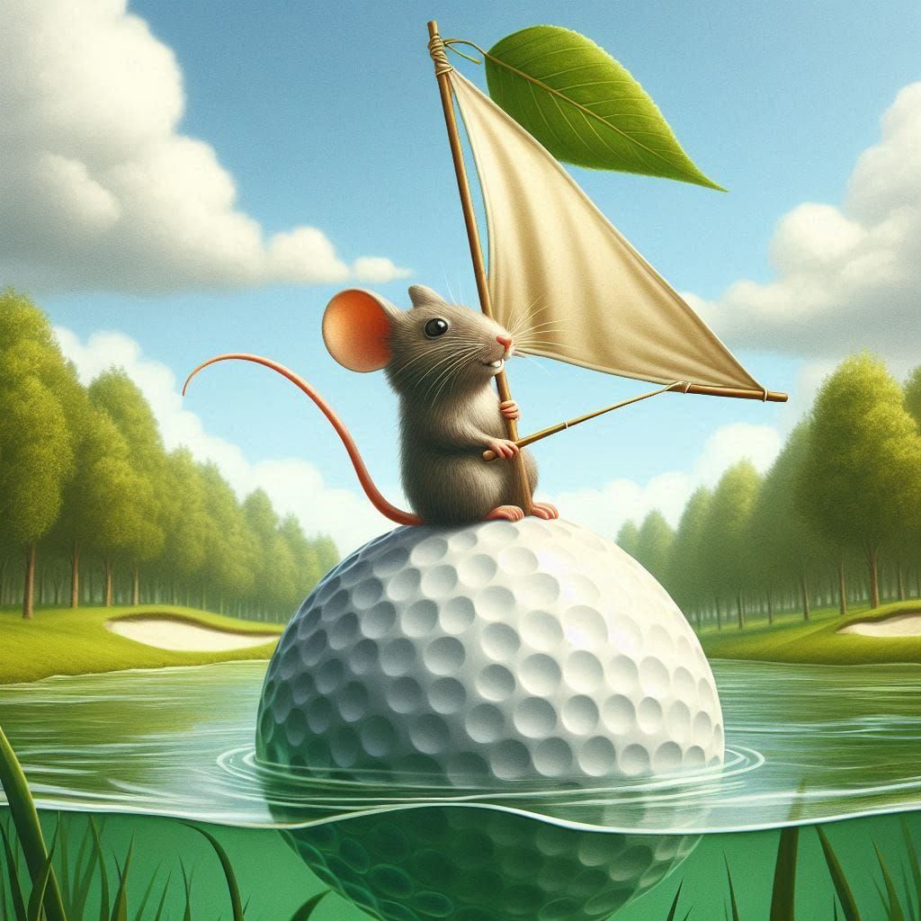 The Mouse and His Golf Ball Boat