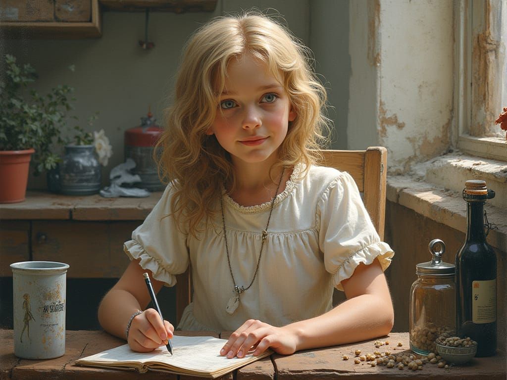 Fantastical Rabbit Wanders in Whimsical Forest