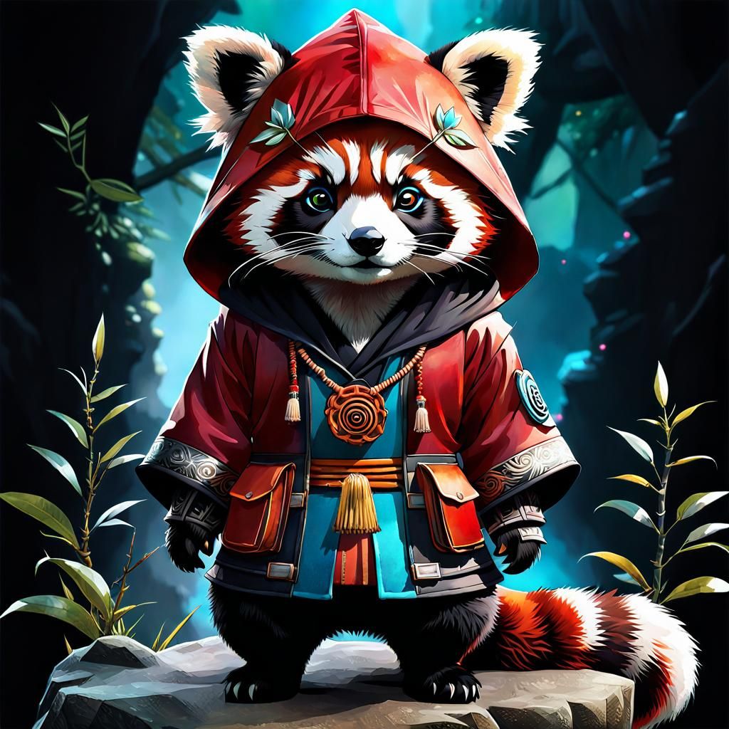 Red Kung Fu Panda 4 - AI Generated Artwork - NightCafe Creator