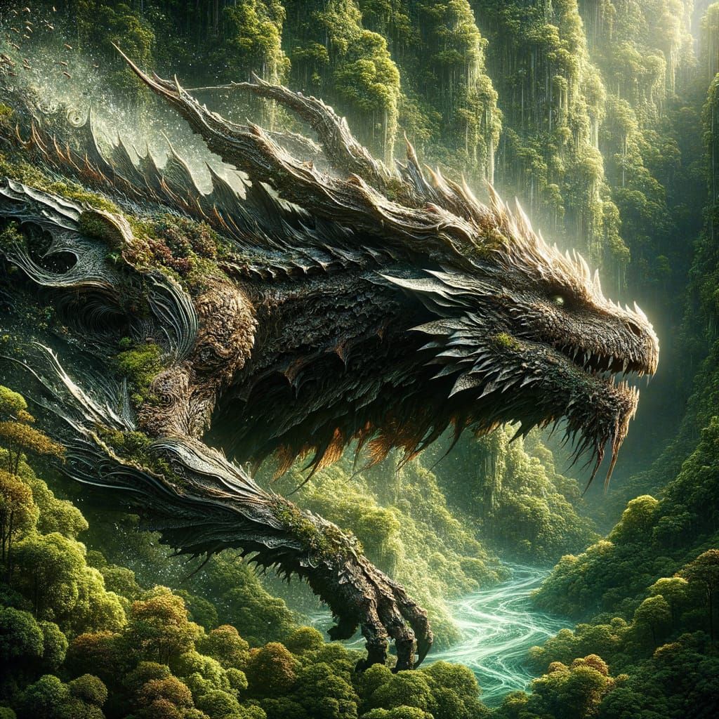 Dragon in the jungle